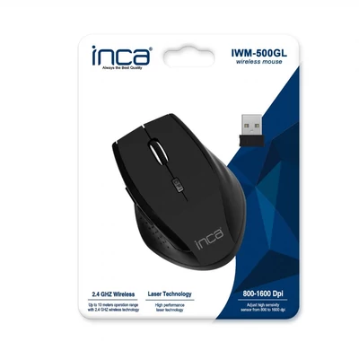 Kép 3/3 - INCA IWM-500GL Wireless Mouse Black