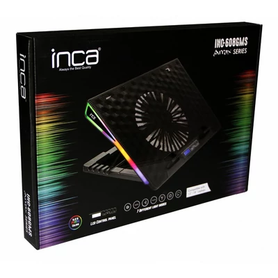 Kép 5/5 - INCA INC-608GMS Gaming Notebook Cooler Black