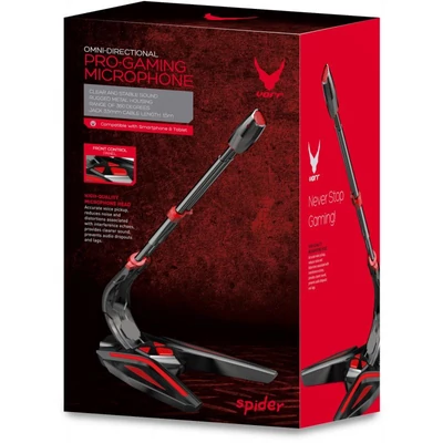 Kép 3/3 - Platinet VARR VGMD2 Gaming Desktop Microphone Black/Red