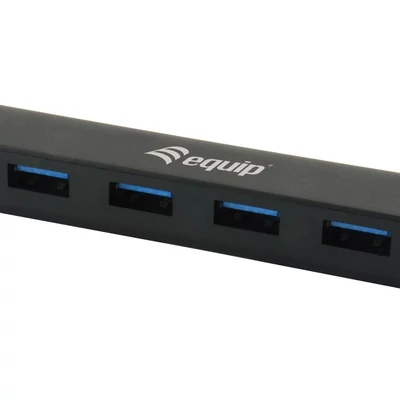 Kép 2/4 - EQuip USB-C to 4-Port USB 3.2 Gen 1 Hub Black
