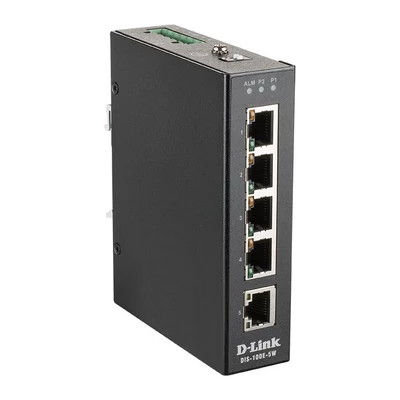 D-Link DIS-100E-5W industrial fast ethernet nem menedzselhető switch