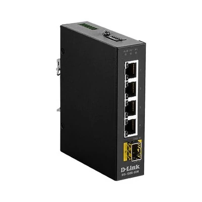 D-Link DIS-100G-5SW industrial gigabit nem menedzselhető switch SFP slottal