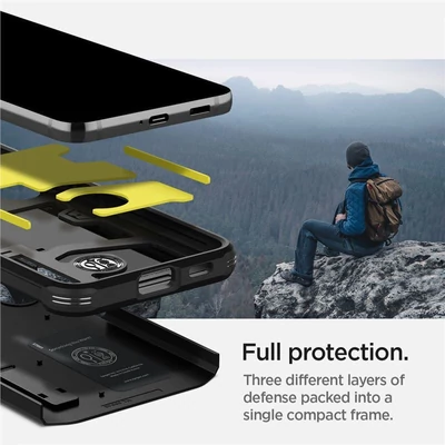 Kép 5/5 - Spigen Tough Armor, black - Samsung Galaxy S22+