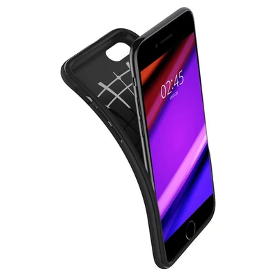Kép 5/5 - Spigen Rugged Armor, black - iPhone SE (2022/2020)