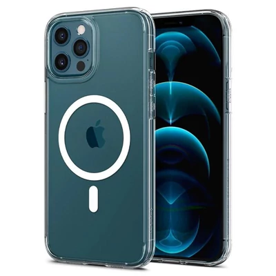 Kép 3/5 - Spigen Ultra Hybrid MagSafe, white - iPhone 12/iPhone 12 Pro
