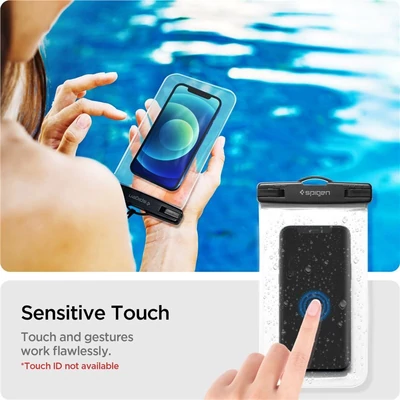 Kép 4/5 - Spigen A601 Waterproof Phone Case 2 Pack, clear