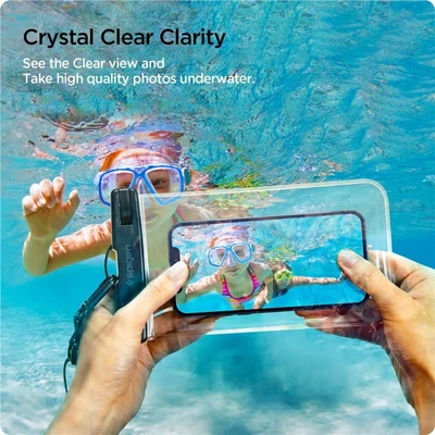 Kép 5/5 - Spigen A601 Waterproof Phone Case 2 Pack, clear