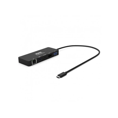 Kép 2/6 - Port Designs USB-C Office & Travel Docking Station Black