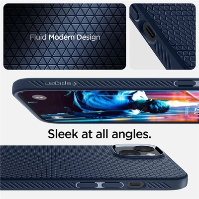 Kép 4/5 - Spigen Liquid Air, navy blue - iPhone 14 Plus