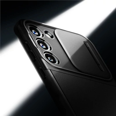 Kép 4/5 - Spigen Optik Armor, black - Samsung Galaxy S23