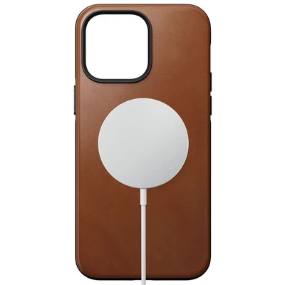 Kép 2/5 - Nomad Modern Leather MagSafe Case, english tan- iPhone 14 Pro Max