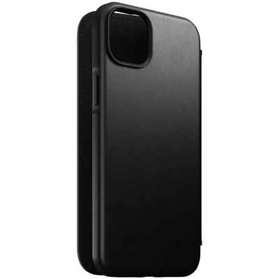 Kép 4/5 - Nomad Leather MagSafe Folio, black - iPhone 14 Plus