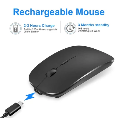 Kép 2/3 - BlackBird BH1375 Wireless Bluetooth Mouse Black