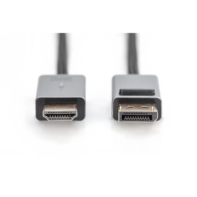 Kép 2/2 - Digitus DB-340202-030-S 4K DisplayPort Adapter Cable, DP - HDMI Type A