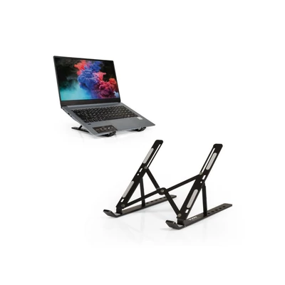 Kép 2/6 - Port Designs Travel & Foldable Notebook Stand Black