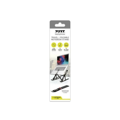 Kép 4/6 - Port Designs Travel & Foldable Notebook Stand Black