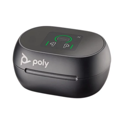 Kép 2/3 - Poly Plantronics Voyager Free 60+ UC Touchscreen Charge Case USB-C Bluetooth Headset Carbon Black