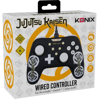 Kép 3/3 - KONIX Jujutsu Kaisen USB Gamepad Black