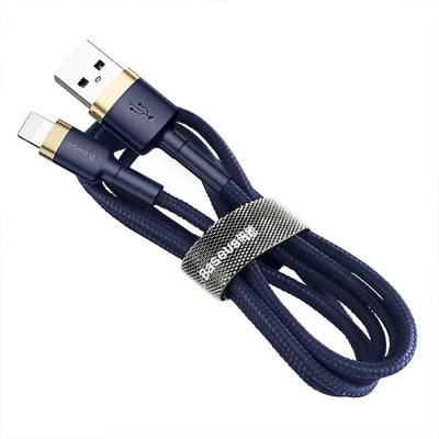Kép 3/5 - Baseus Cafule lightning Cable 2,4A 1m Blue