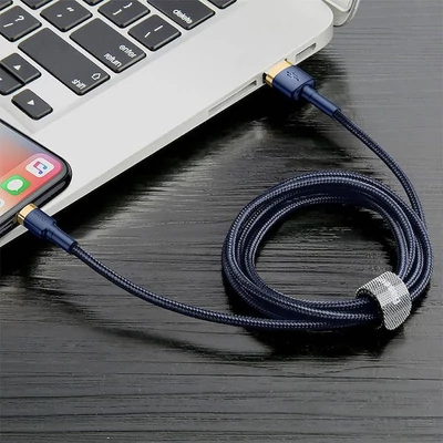 Kép 4/5 - Baseus Cafule lightning Cable 2,4A 1m Blue