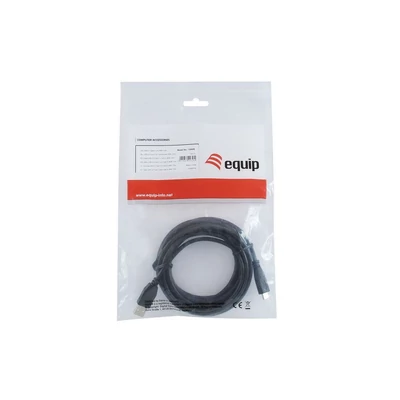 Kép 8/8 - EQuip USB-C 2.0 to USB-A cable 3m Black