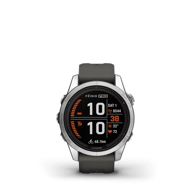 Kép 3/6 - Garmin fenix 7S Pro Solar Edition Silver with Graphite Band