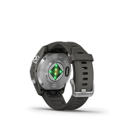 Kép 5/6 - Garmin fenix 7S Pro Solar Edition Silver with Graphite Band