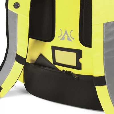 Kép 6/10 - Dicota Backpack Hi-Vis 25 litres Yellow