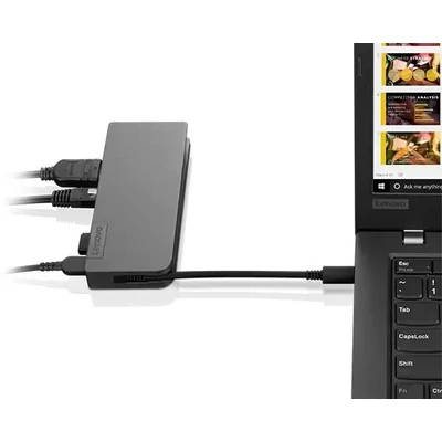 Kép 3/7 - Lenovo Powered USB-C Travel Hub Iron Gray