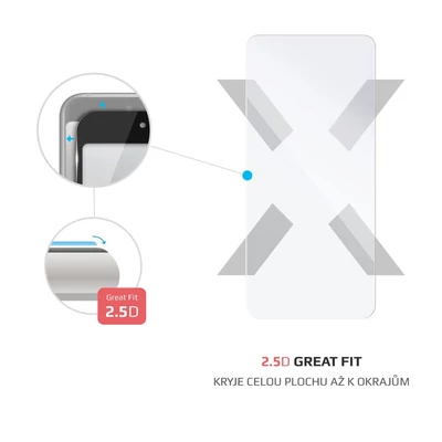 Kép 2/4 - FIXED 2,5D Tempered Glass for Samsung Galaxy S21 FE 5G, clear