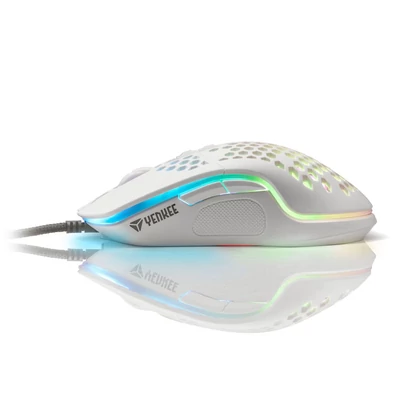 Kép 4/5 - Yenkee Shotgun RGB Gamer Mouse White