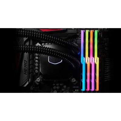 Kép 5/6 - G.SKILL 64GB DDR4 3600MHz Kit(4x16GB) Trident Z RGB