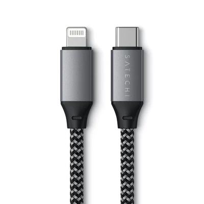 Kép 2/5 - Satechi USB-C to Lightning Cable 0,25m Space Grey