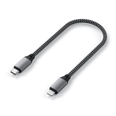 Kép 3/5 - Satechi USB-C to Lightning Cable 0,25m Space Grey