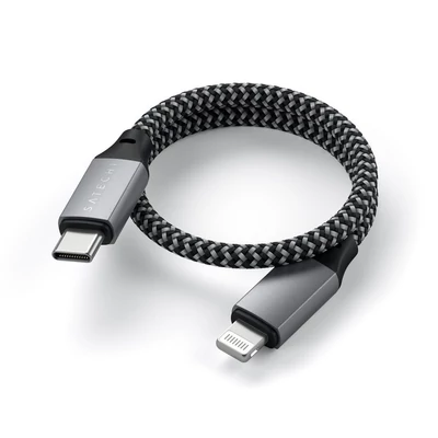 Kép 5/5 - Satechi USB-C to Lightning Cable 0,25m Space Grey