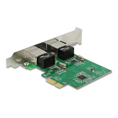 Kép 2/3 - DeLock PCI Express x1 Card 2x RJ45 Gigabit LAN RTL8111