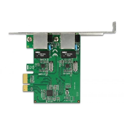 Kép 3/3 - DeLock PCI Express x1 Card 2x RJ45 Gigabit LAN RTL8111