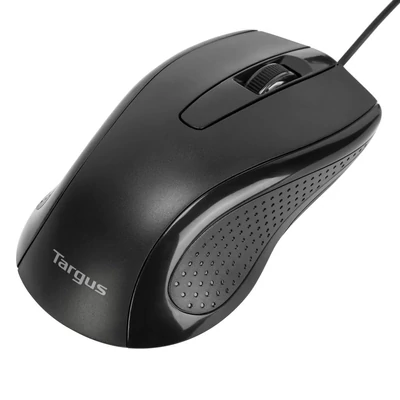 Kép 2/6 - Targus Full-Size Optical Antimicrobial Wired Mouse Black
