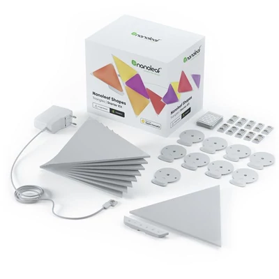 Kép 2/5 - Nanoleaf Shapes Triangles Starter Kit 9 Pack