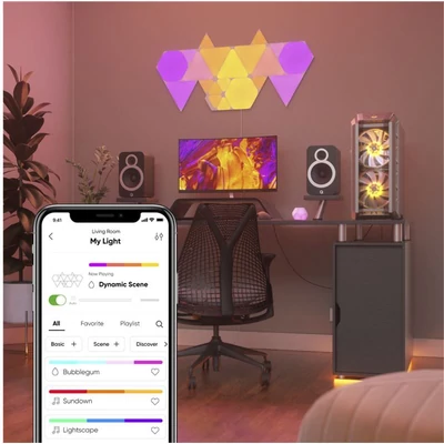 Kép 5/5 - Nanoleaf Shapes Triangles Starter Kit 9 Pack