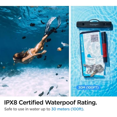 Kép 11/14 - Spigen Aqua Shield WaterProof Case A601 1 Pack Crystal Clear