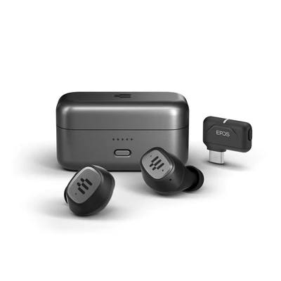Kép 2/5 - Sennheiser / EPOS GTW 270 Hybrid Closed Acoustic Wireless Earbuds with Dongle Black