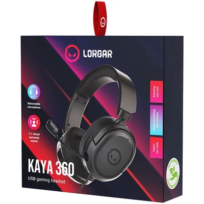 Kép 6/6 - LORGAR KAYA 360 Headset Black
