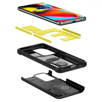 Kép 2/5 - Spigen Tough Armor, black - Galaxy S21 Ultra