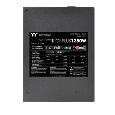 Kép 7/7 - Thermaltake 1250W 80+ Titanium Toughpower iRGB Plus