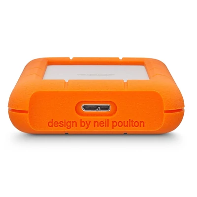 Kép 3/6 - LaCie 5TB 2,5" USB3.0 Rugged Mini Silver/Orange