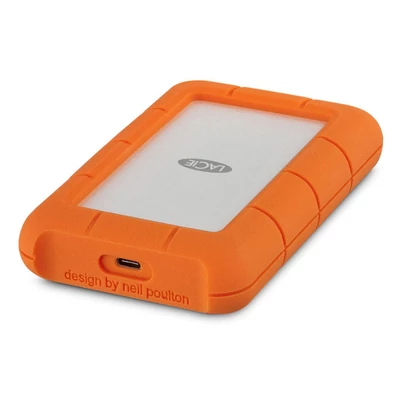 Kép 5/6 - LaCie 5TB 2,5" USB3.0 Rugged Mini Silver/Orange