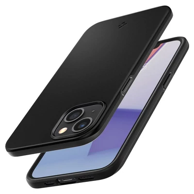 Kép 3/5 - Spigen Thin Fit, black - iPhone 13