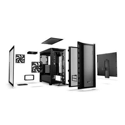 Kép 4/11 - Be quiet! Shadow Base 800 Tempered Glass Black