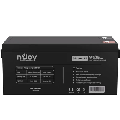 Kép 2/5 - Njoy 12V/250Ah szünetmentes akkumulátor 1db/csomag